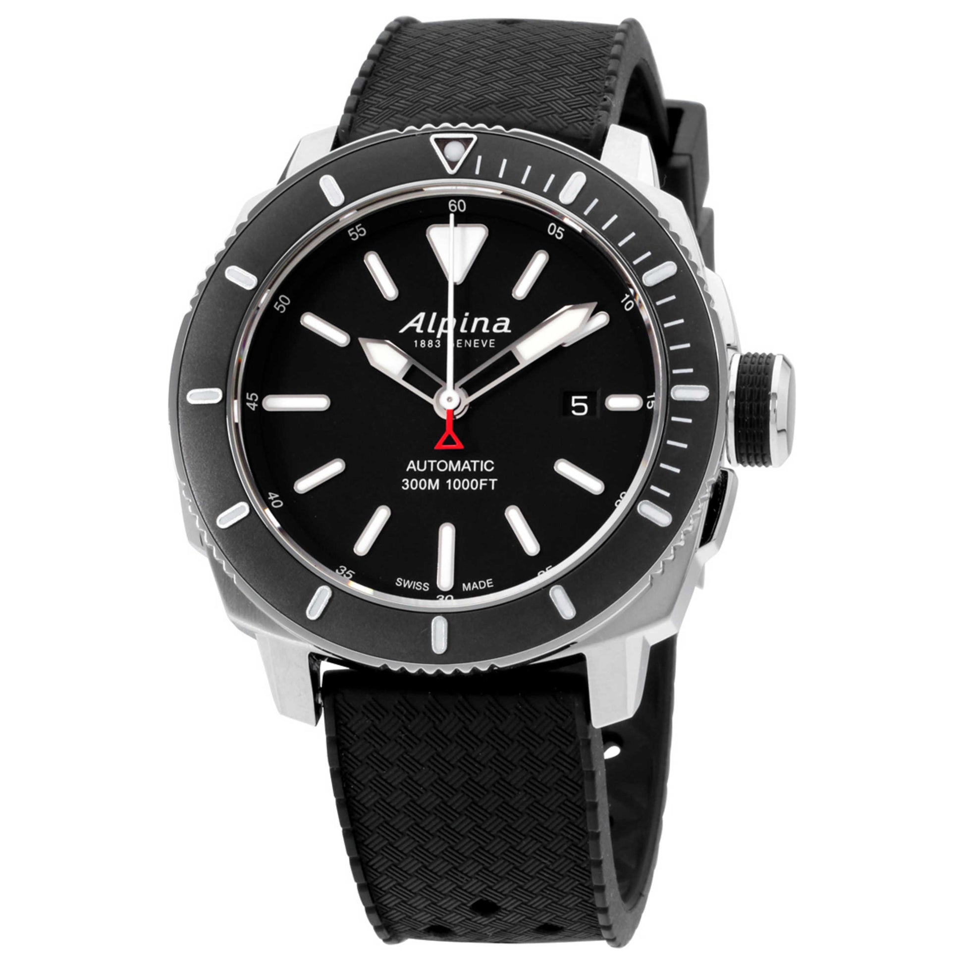 Front view of Alpina Seastrong Men's Automatic Watch AL-525LBG4V6