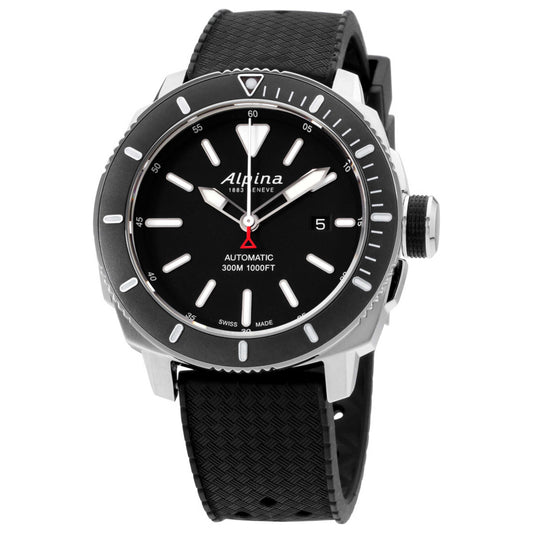 Front view of Alpina Seastrong Men's Automatic Watch AL-525LBG4V6