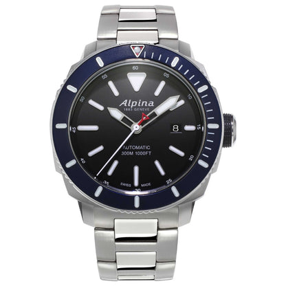 Front view of Alpina Seastrong Diver 300 Men's Automatic Watch AL-525LBN4V6B
