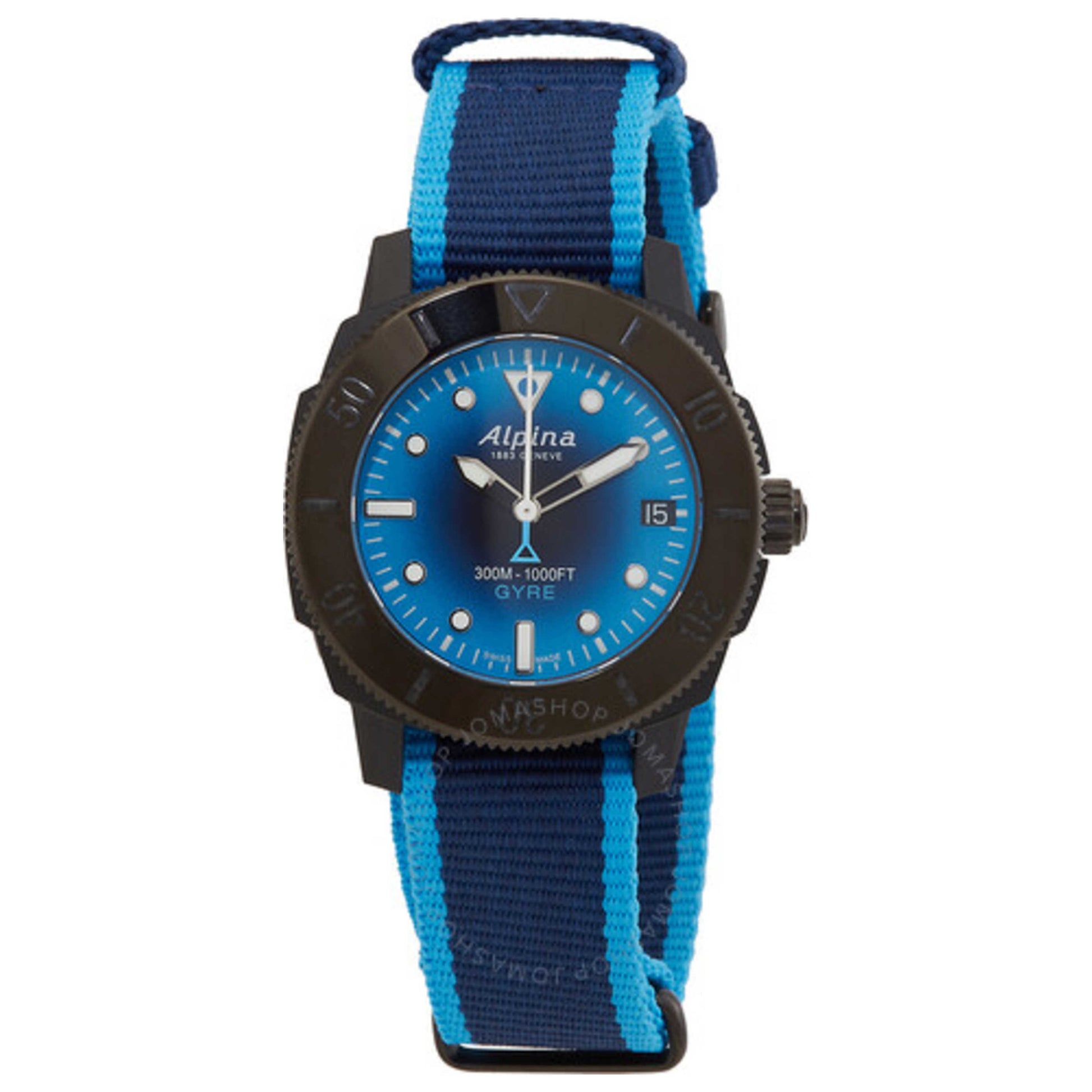 Front view of Alpina Seastrong Women's Automatic Watch AL-525LNSB3VG6