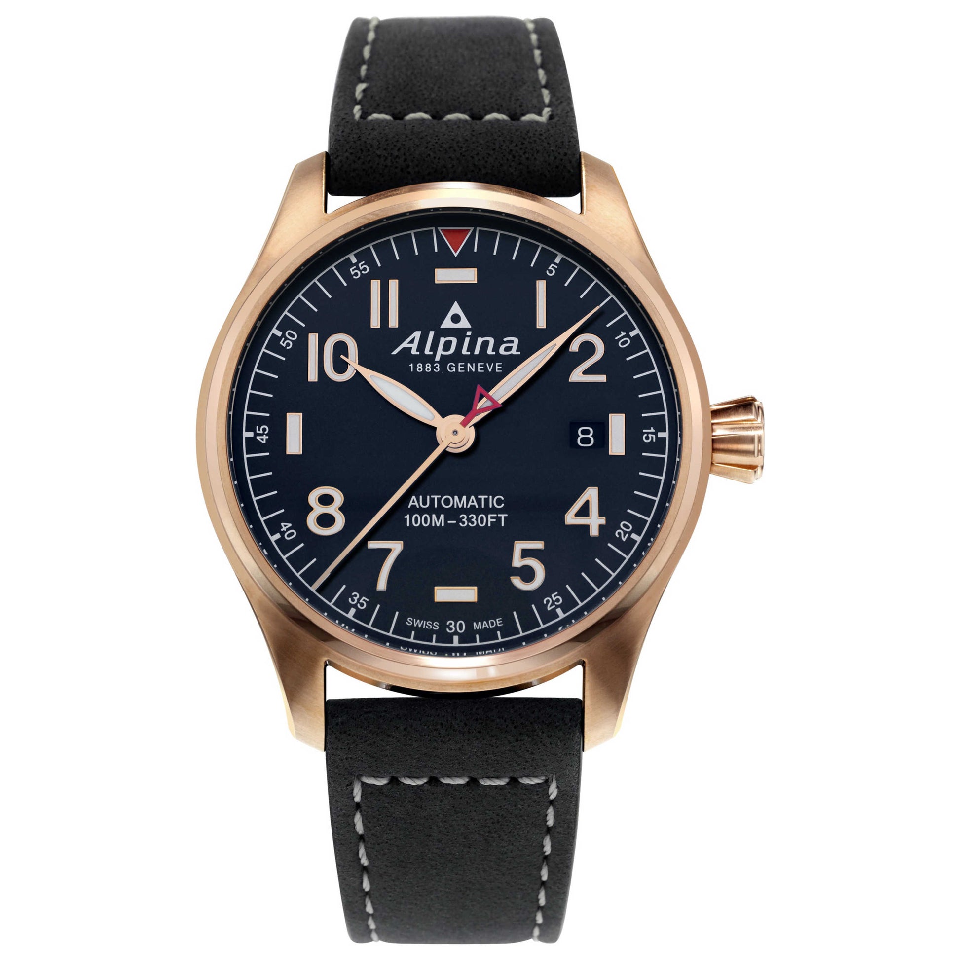 Front view of Alpina Startimer Pilot Men's Automatic Watch AL-525NN3S4