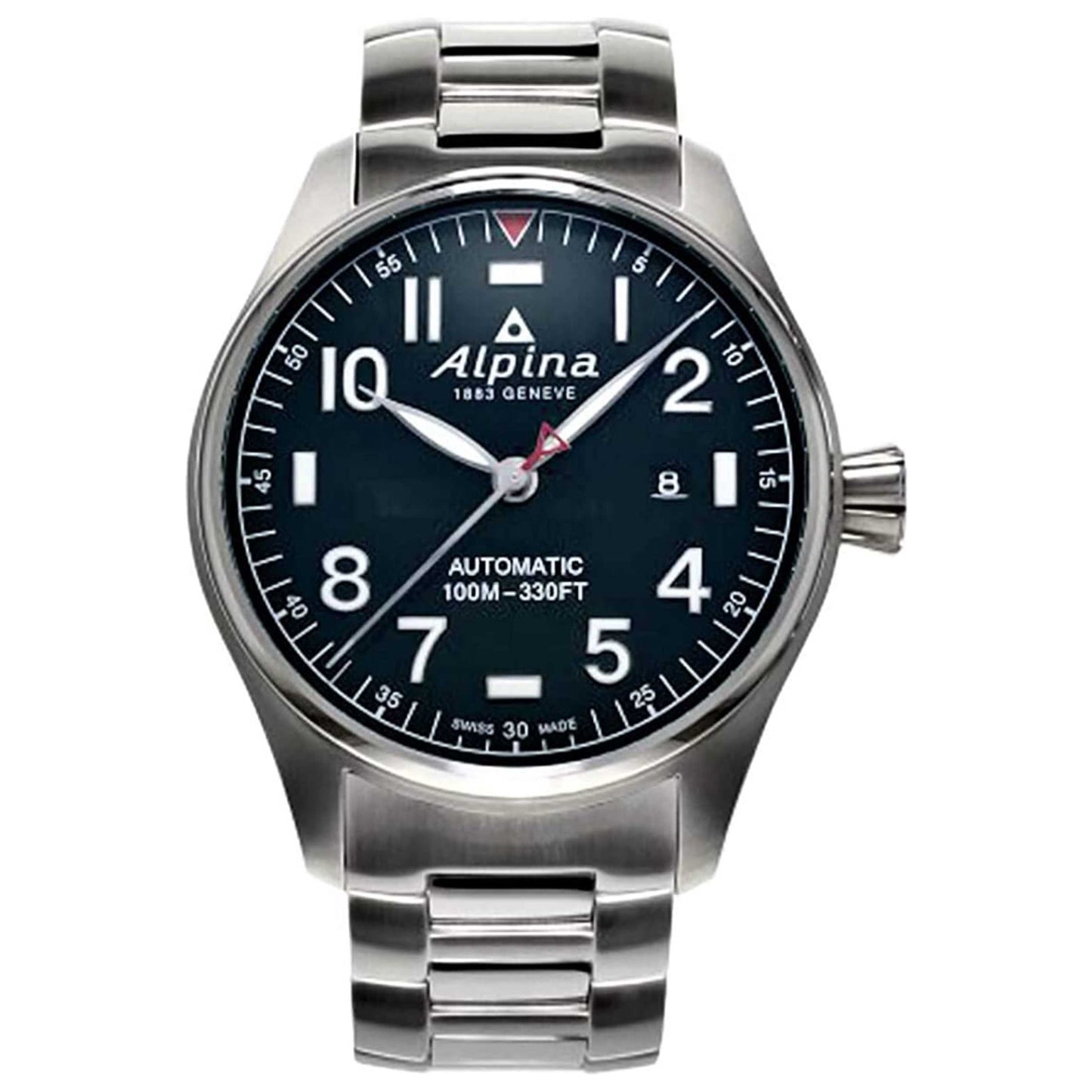 Front view of Alpina Startimer Pilot Men's Automatic Watch AL-525NN4S6B