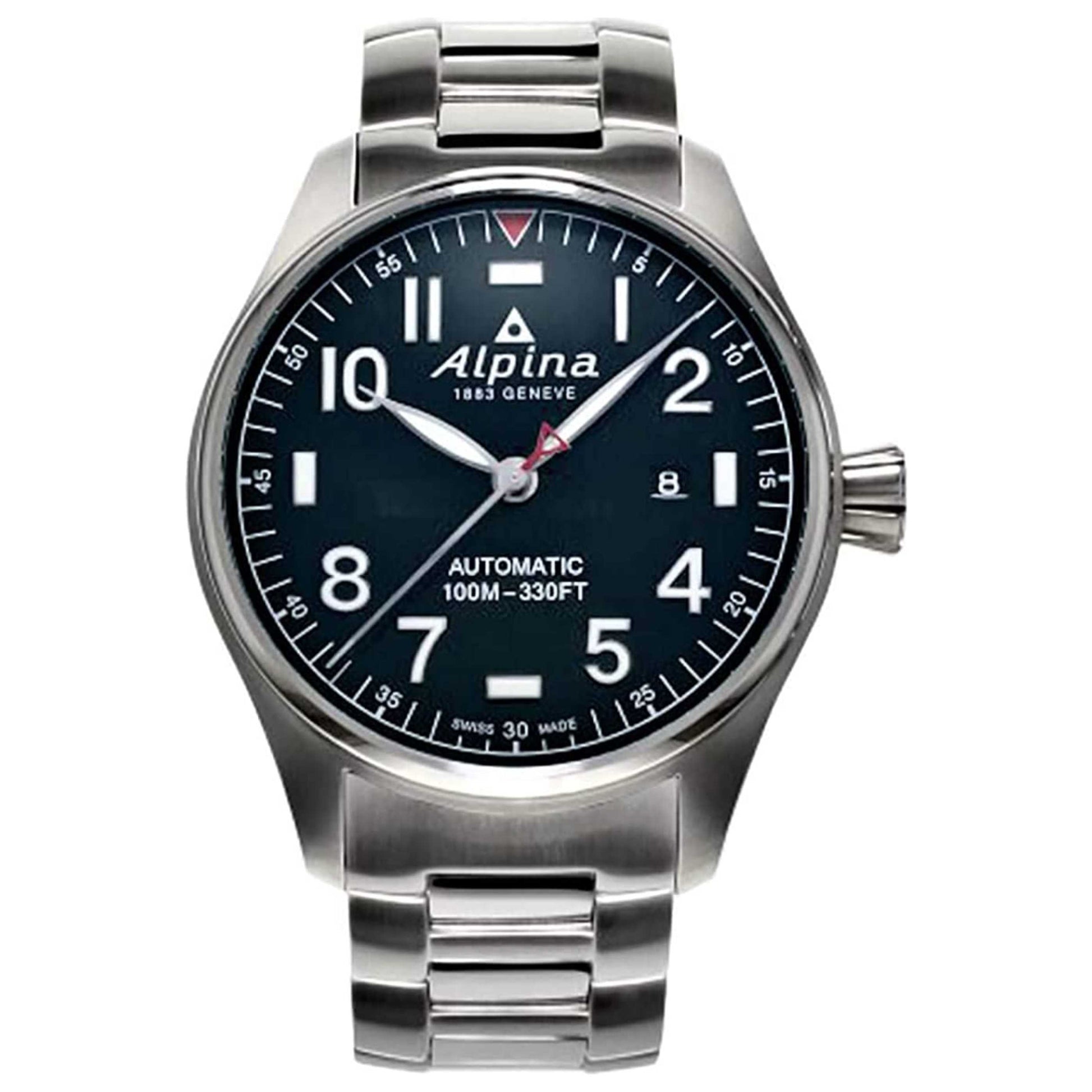 Front view of Alpina Startimer Pilot Men's Automatic Watch AL-525NN4S6B