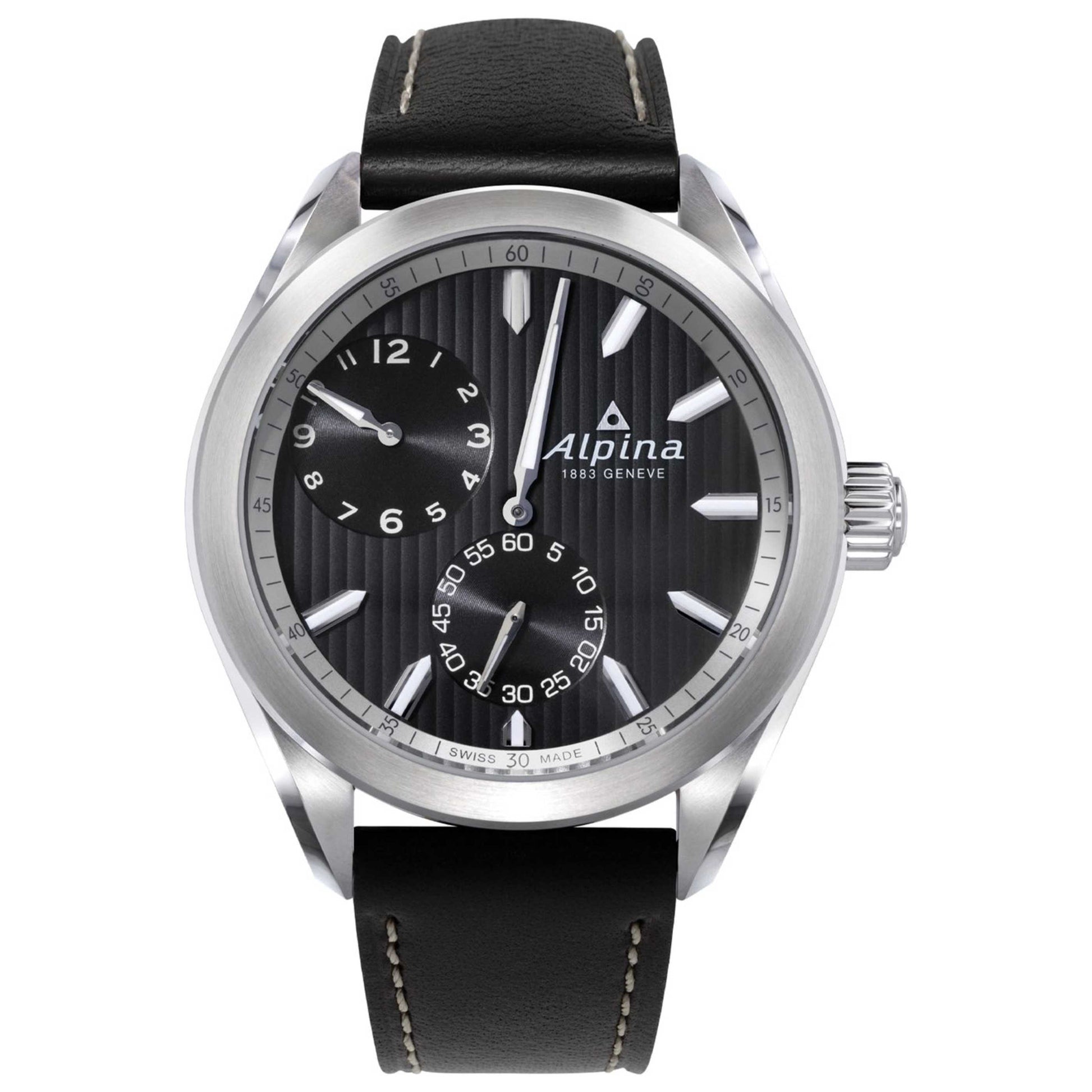 Front view of Alpina Alpiner Regulator Men's Automatic Watch AL-650BBS5E6