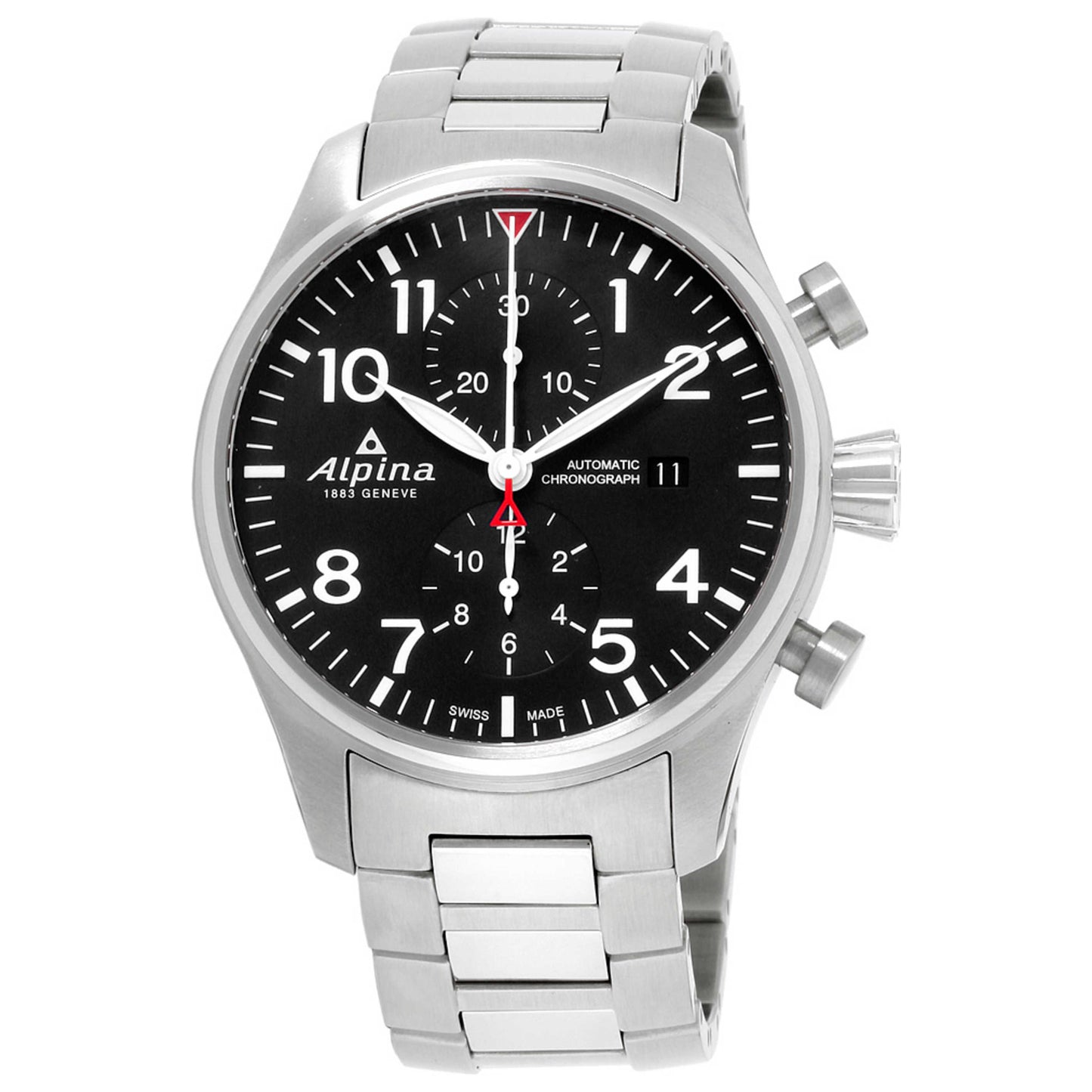 Front view of Alpina Startimer Men's Automatic Watch AL-725B4S6B
