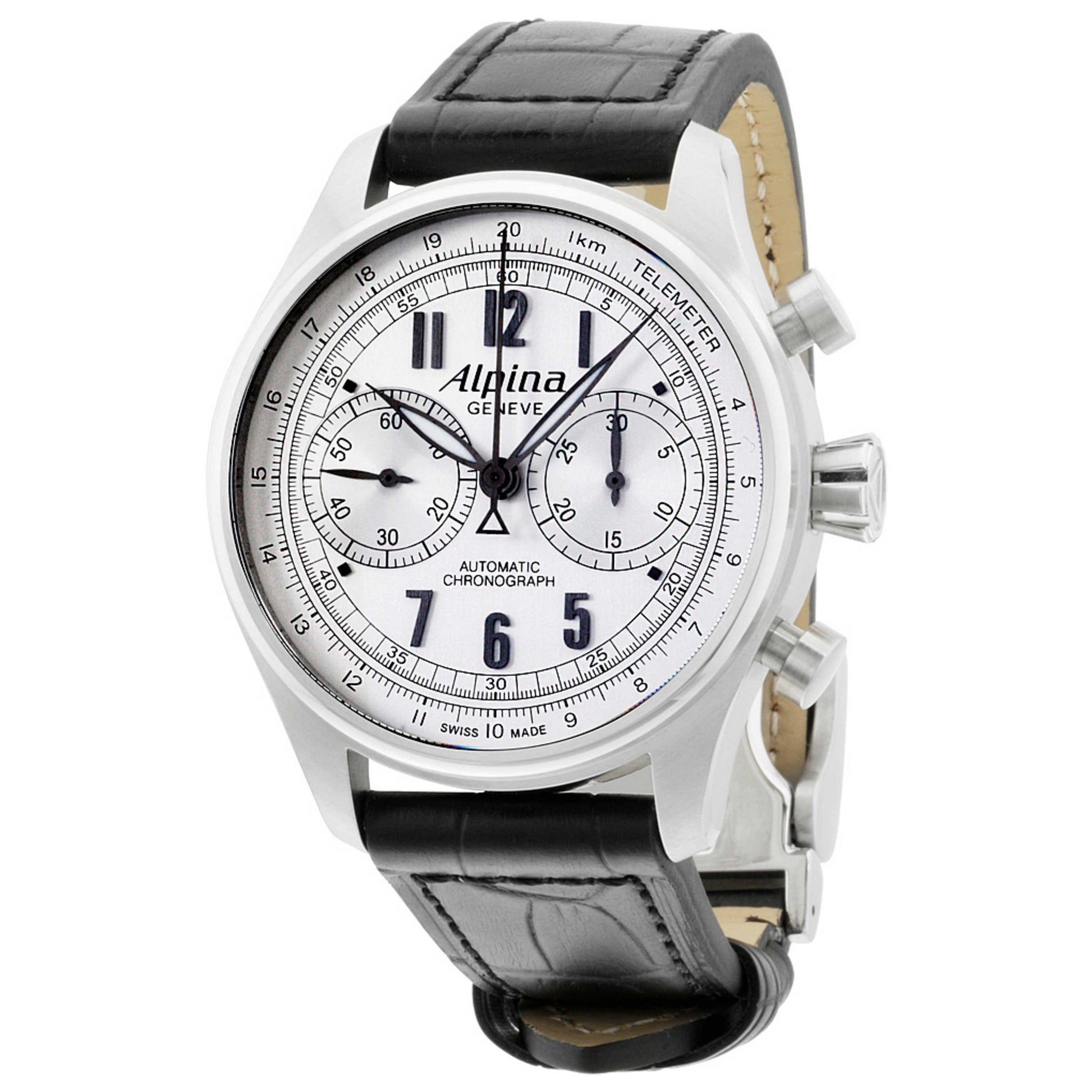 Front view of Alpina Startimer Men's Automatic Watch AL-860SCP4S6