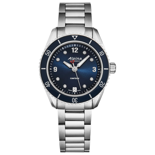 Front view of Alpina Comtesse Women's Quartz Watch AL240ND3C6B