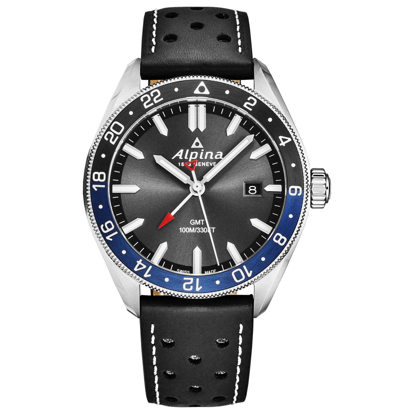 Front view of Alpina Alpiner Men's Quartz Watch AL247GB4E6