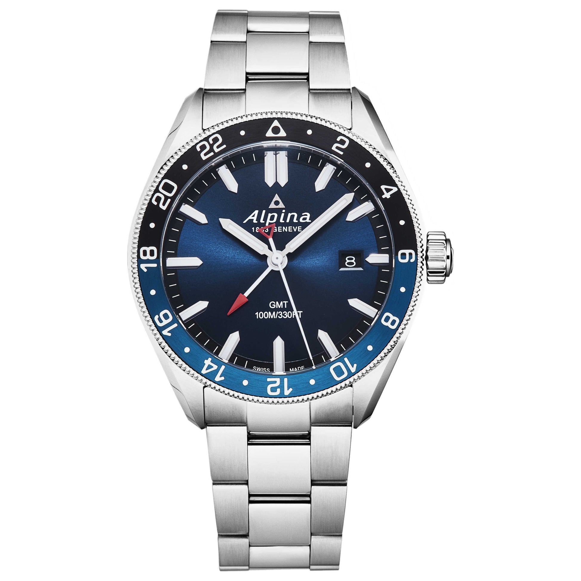 Front view of Alpina Alpiner Men's Quartz Watch AL247NB4E6B