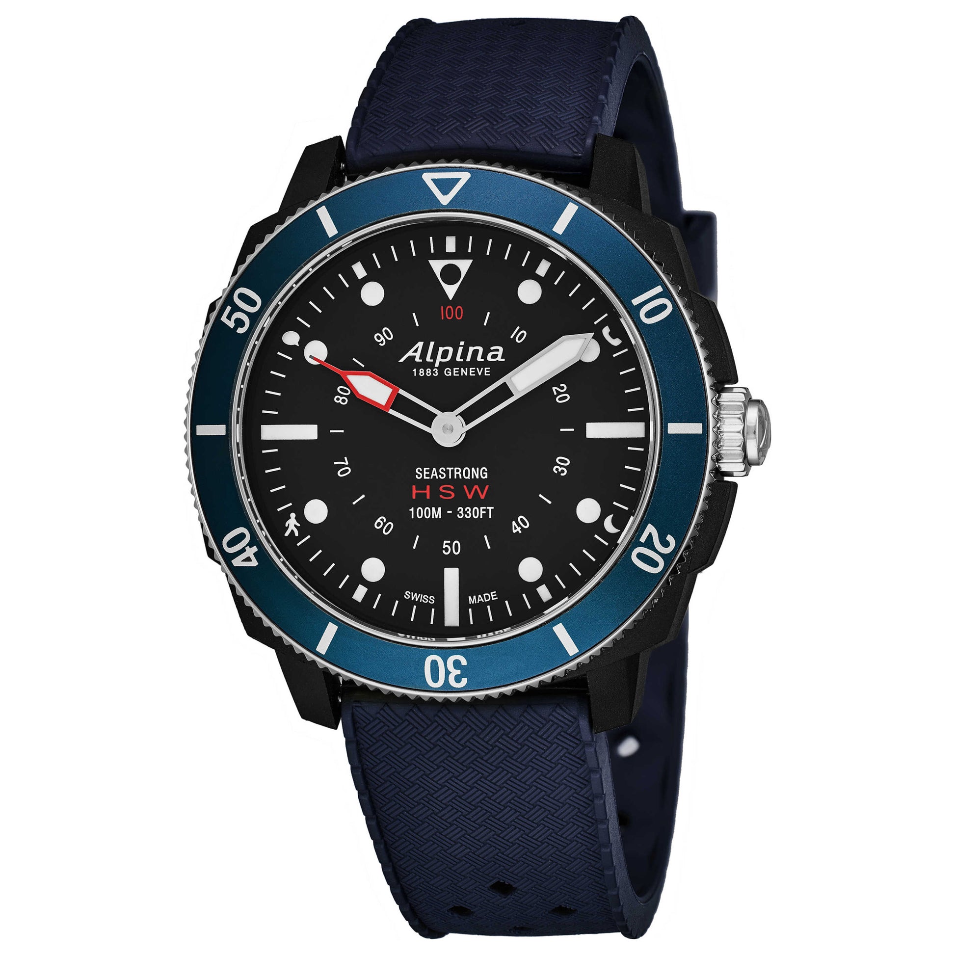 Front view of Alpina Smartwatch Men's Quartz Smartwatch AL282LNN4V6