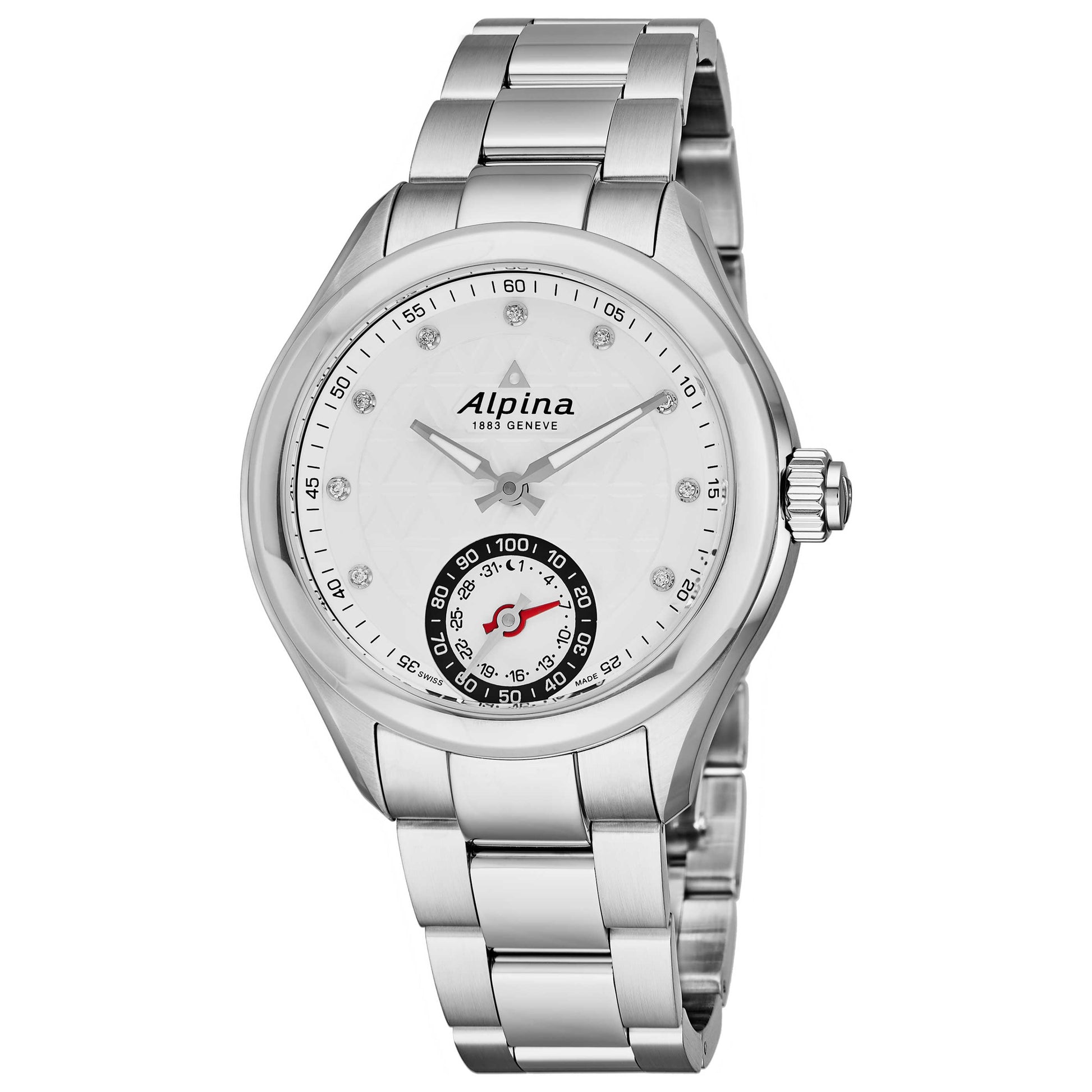 Front view of Alpina Smartwatch Women's Quartz Smartwatch AL285STD3C6B