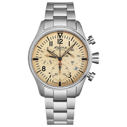 Front view of Alpina Startimer Pilot Men's Quartz Watch AL371BG4S6B