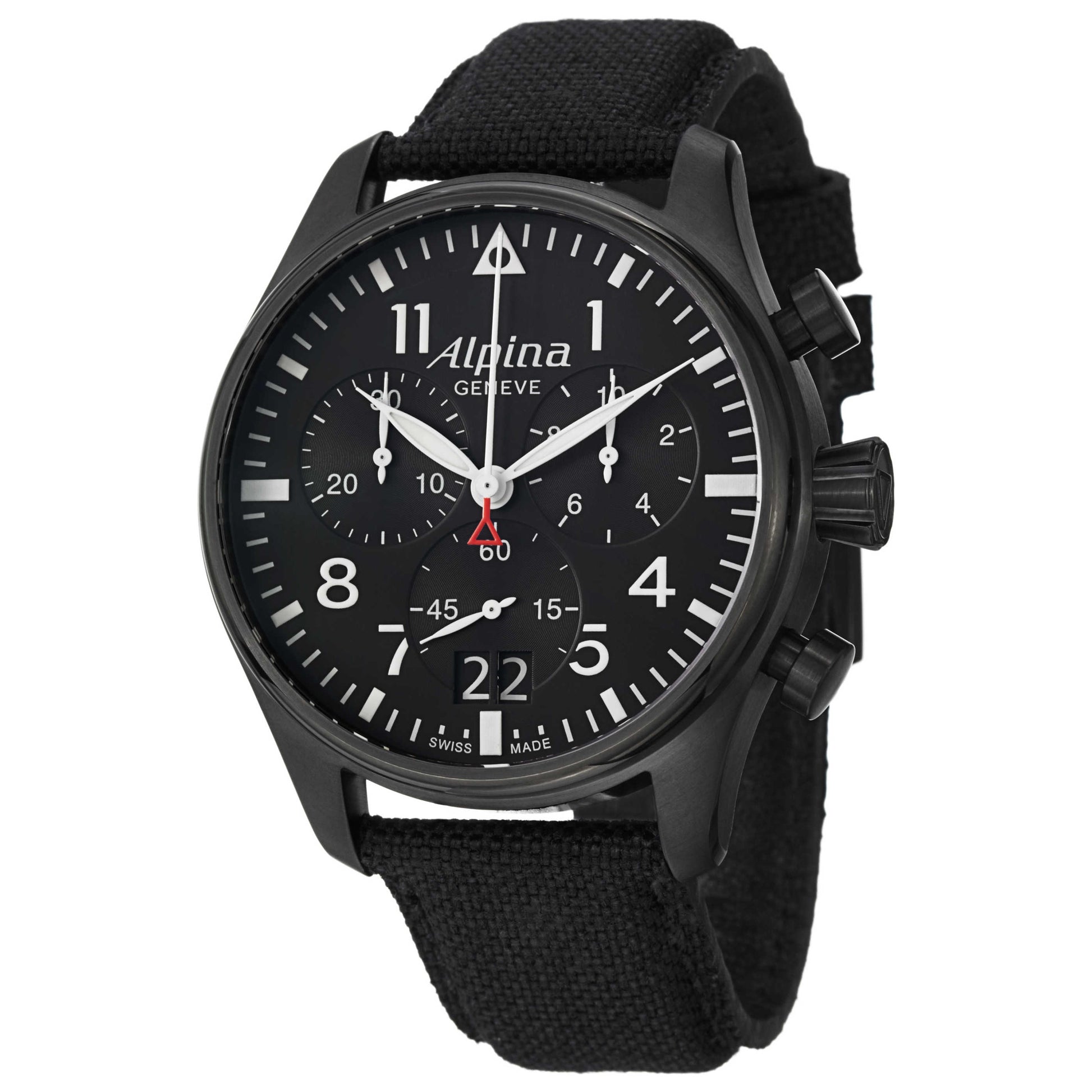 Front view of Alpina Startimer Pilot Men's Quartz Watch AL372B4FBS6