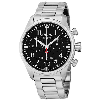 Front view of Alpina Startimer Pilot Men's Quartz Watch AL372B4S6B