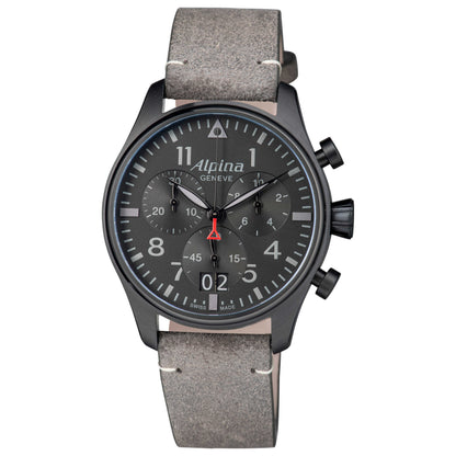 Front view of Alpina Startimer Pilot Shadow Men's Quartz Watch AL372BB4FBS26