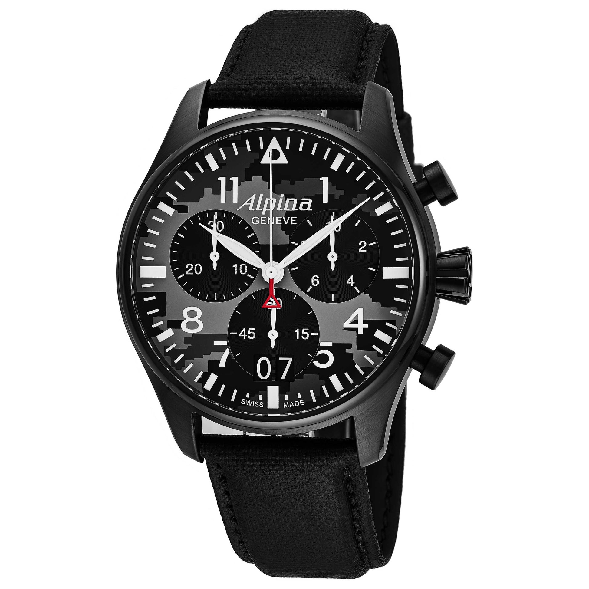 Front view of Alpina Startimer Chrono Men's Quartz Watch AL372BMLY4FBS6