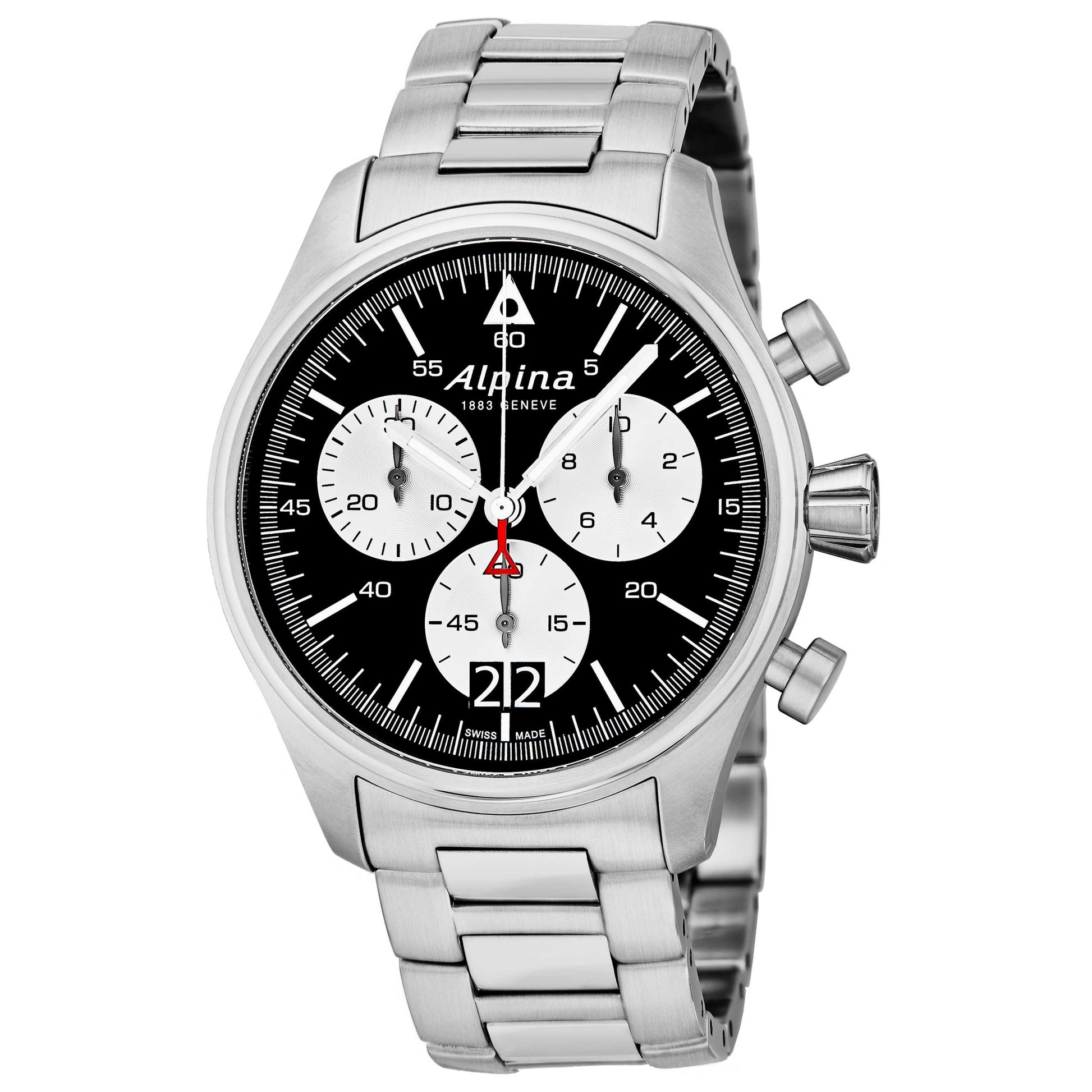 Front view of Alpina Startimer Pilot Men's Quartz Watch AL372BS4S6B