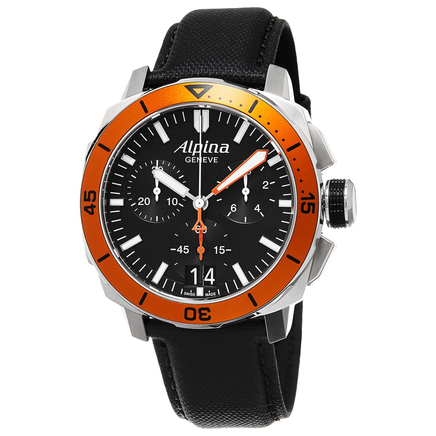 Front view of Alpina Startimer Pilot Men's Quartz Watch AL372LBO4V6