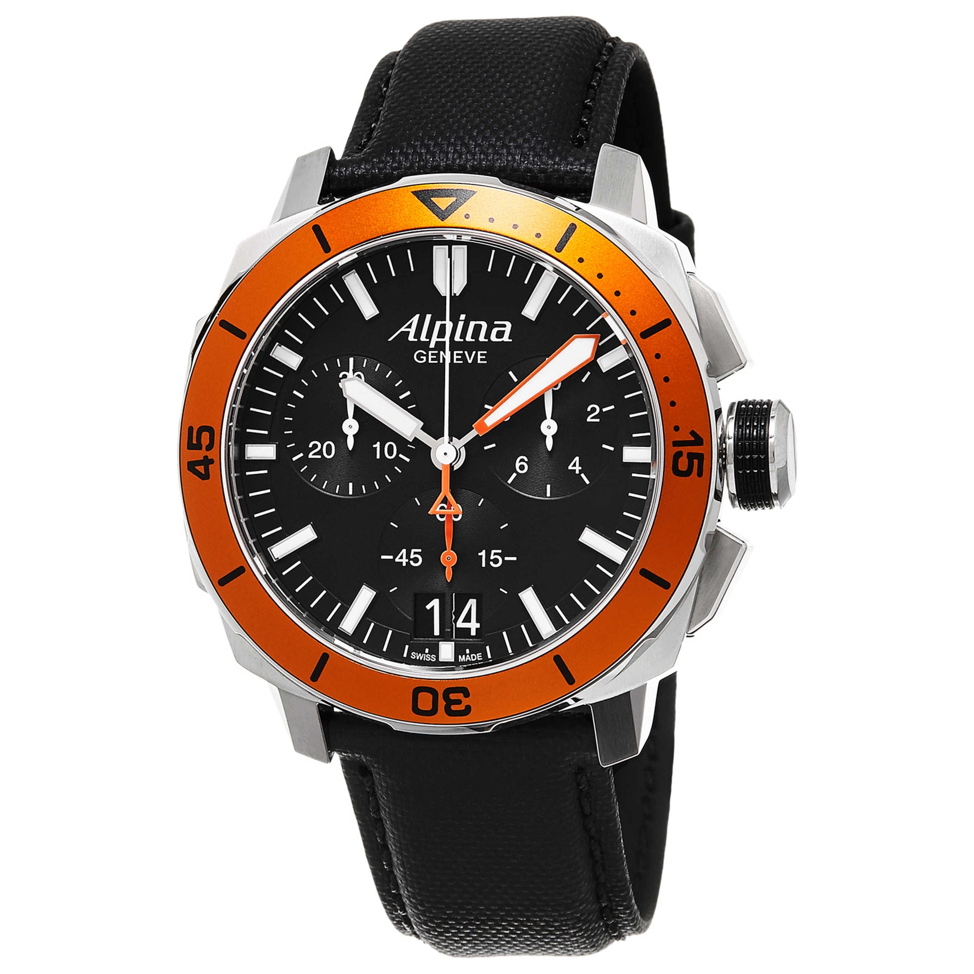 Front view of Alpina Startimer Pilot Men's Quartz Watch AL372LBO4V6
