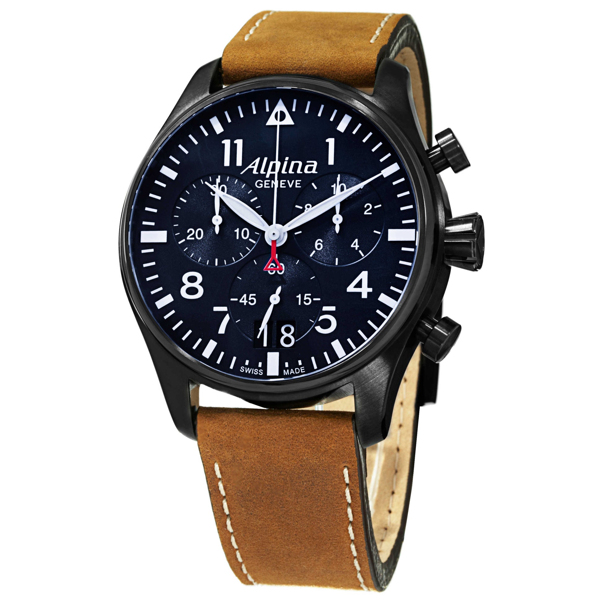 Front view of Alpina Startimer Pilot Men's Quartz Watch AL372N4FBS6