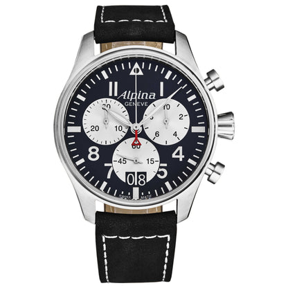 Front view of Alpina Startimer Pilot Men's Quartz Watch AL372NS4S6