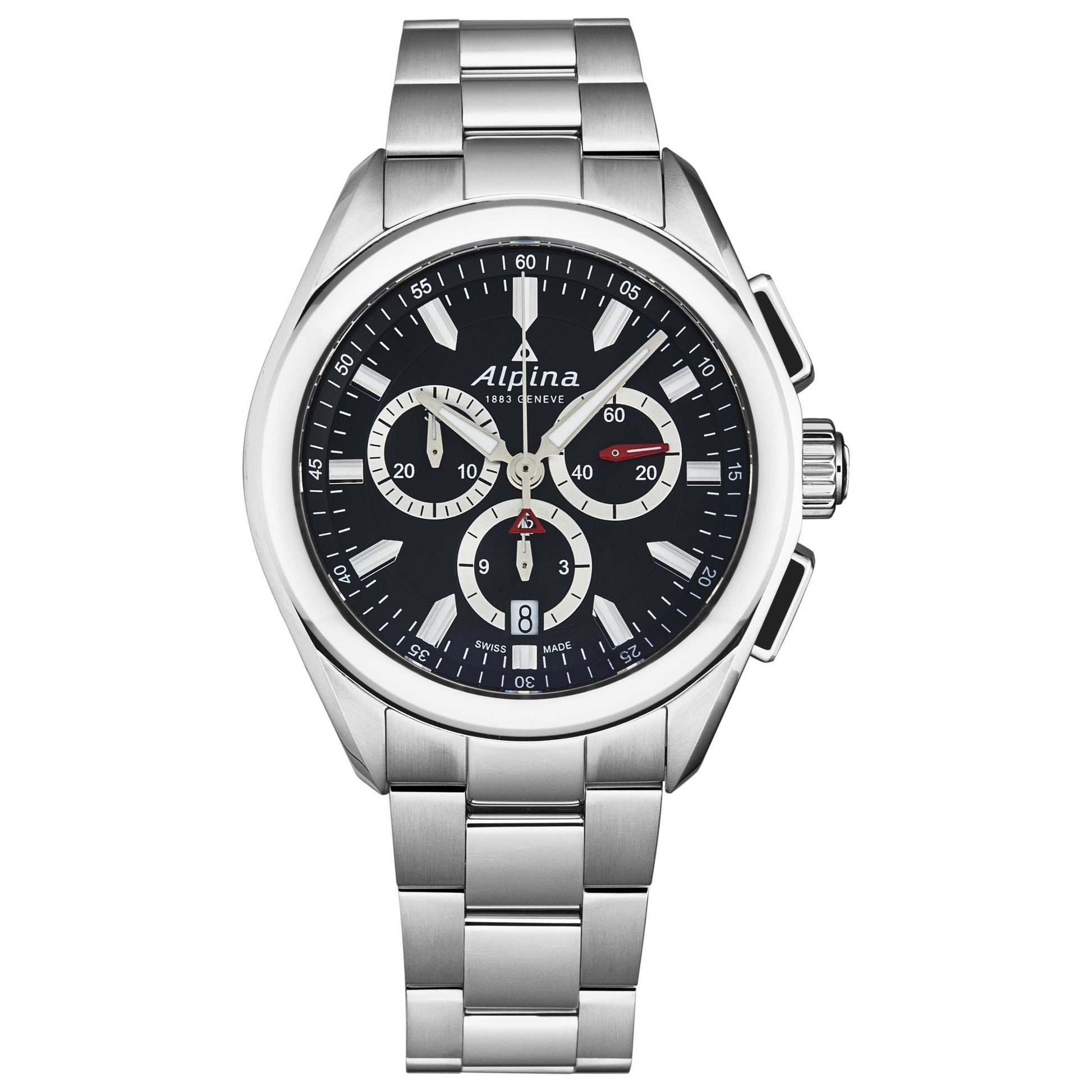 Front view of Alpina Alpiner Men's Quartz Watch AL373BS4E6B