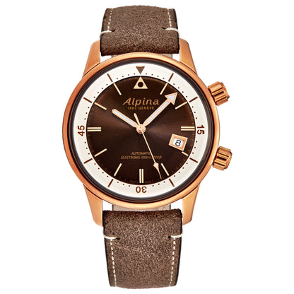 Front view of Alpina SeastrongDvr Men's Automatic Watch AL525BRC4H4