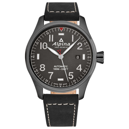 Front view of Alpina Startimer Pilot Men's Automatic Watch AL525G4TS6
