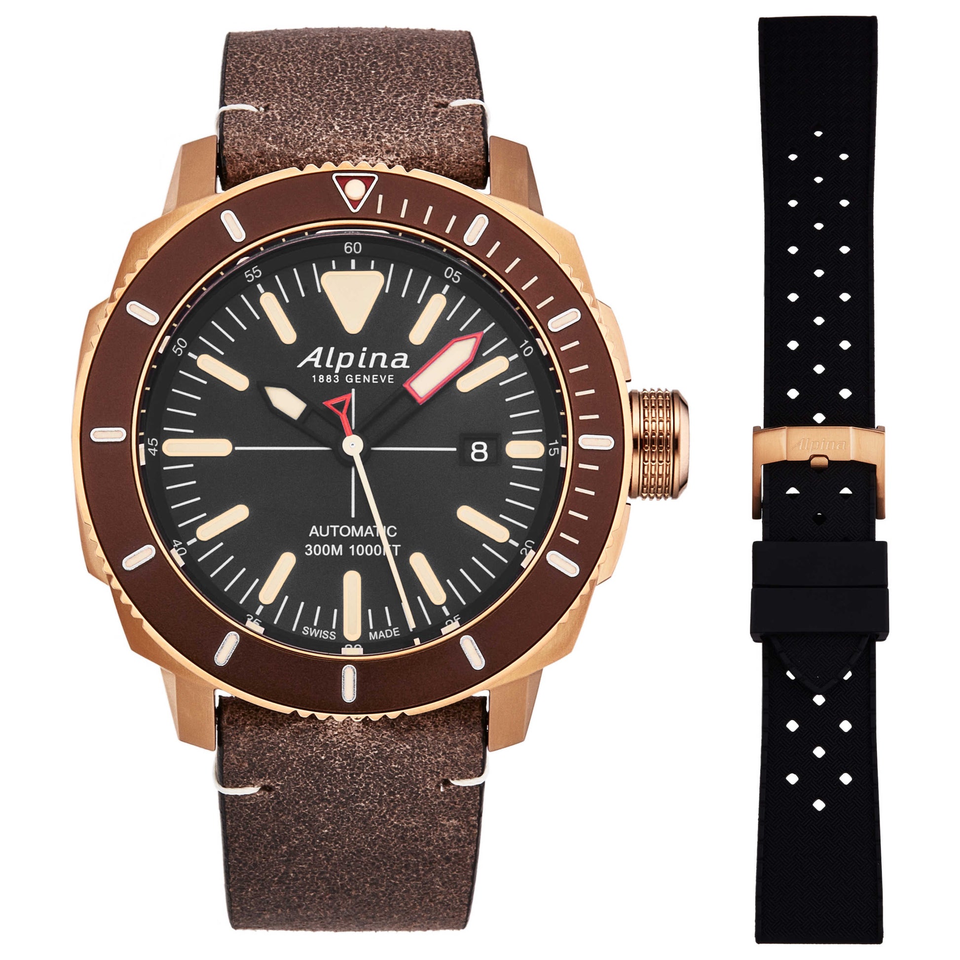 Alpina Seastrong Diver Men's Automatic Watch AL525LBBR4V4 - Image #4