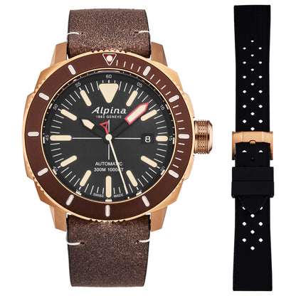 Alpina Seastrong Diver Men's Automatic Watch AL525LBBR4V4 - Image #4