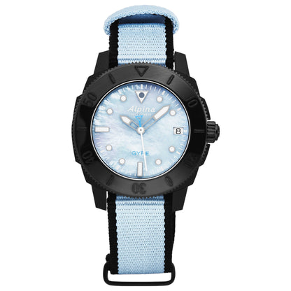 Front view of Alpina Seastrong Diver Women's Automatic Watch AL525LMPLNB3VG6