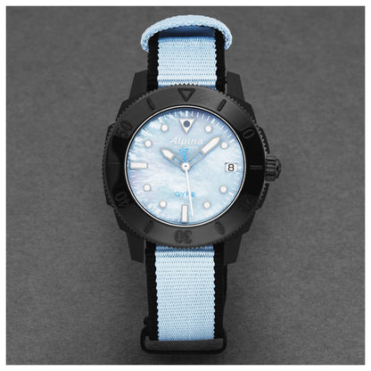 Alpina Seastrong Diver Women's Automatic Watch AL525LMPLNB3VG6 - Image #5