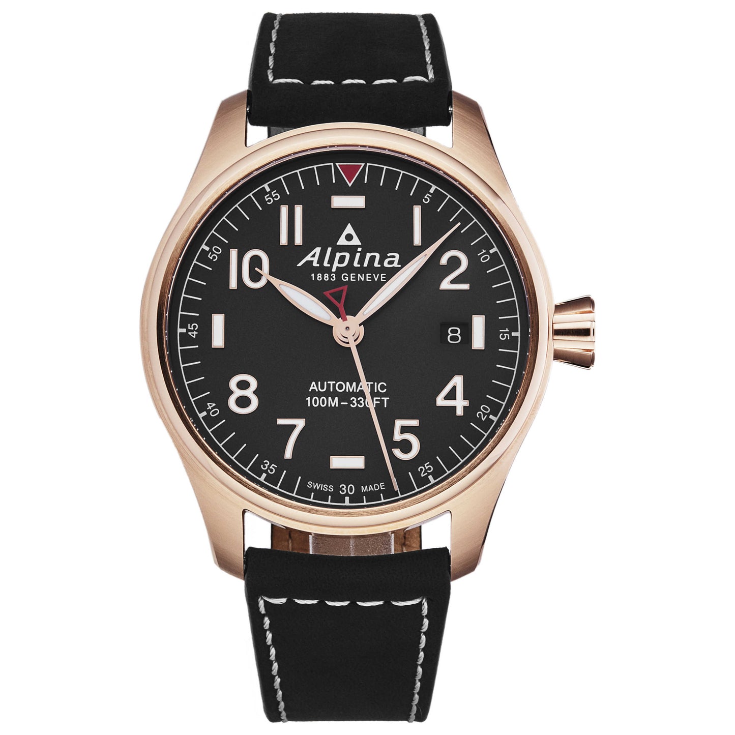 Front view of Alpina Startimer Pilot Men's Automatic Watch AL525NN3S4