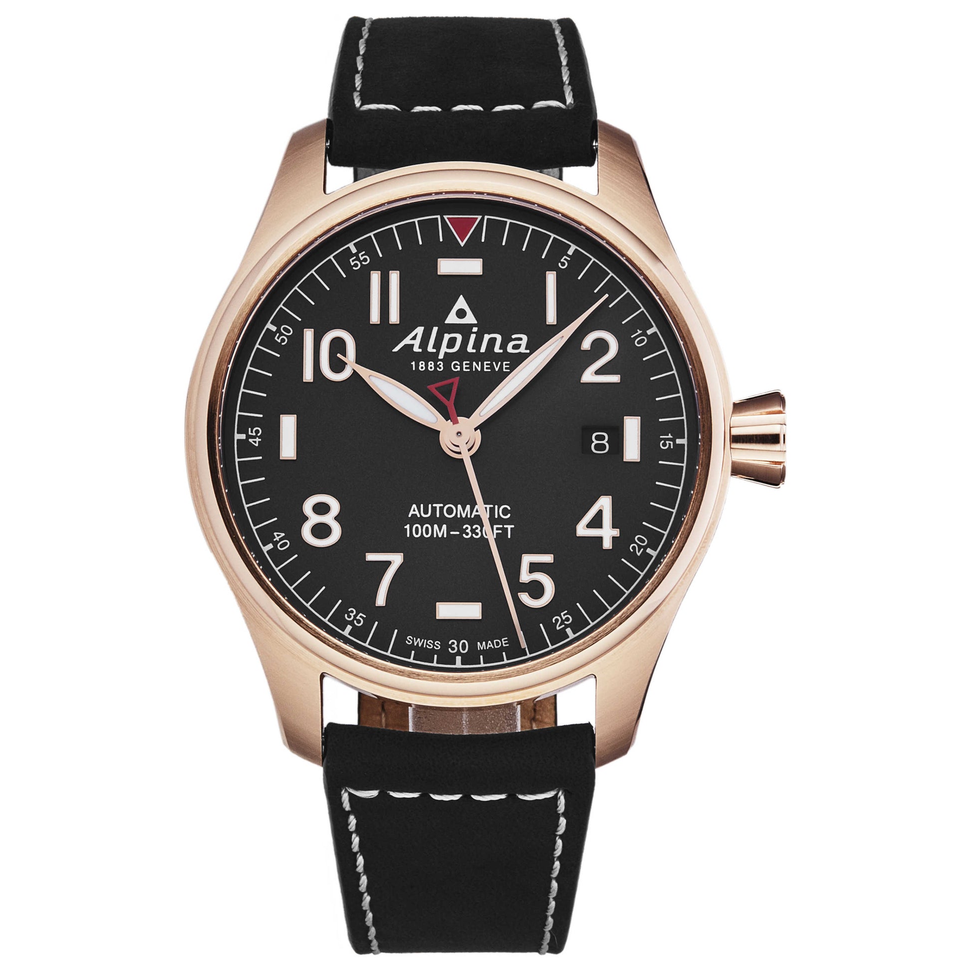 Front view of Alpina Startimer Pilot Men's Automatic Watch AL525NN3S4