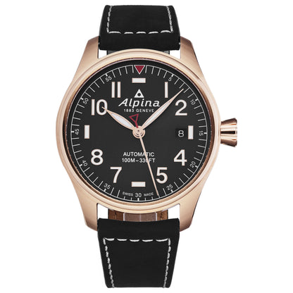 Front view of Alpina Startimer Pilot Men's Automatic Watch AL525NN3S4
