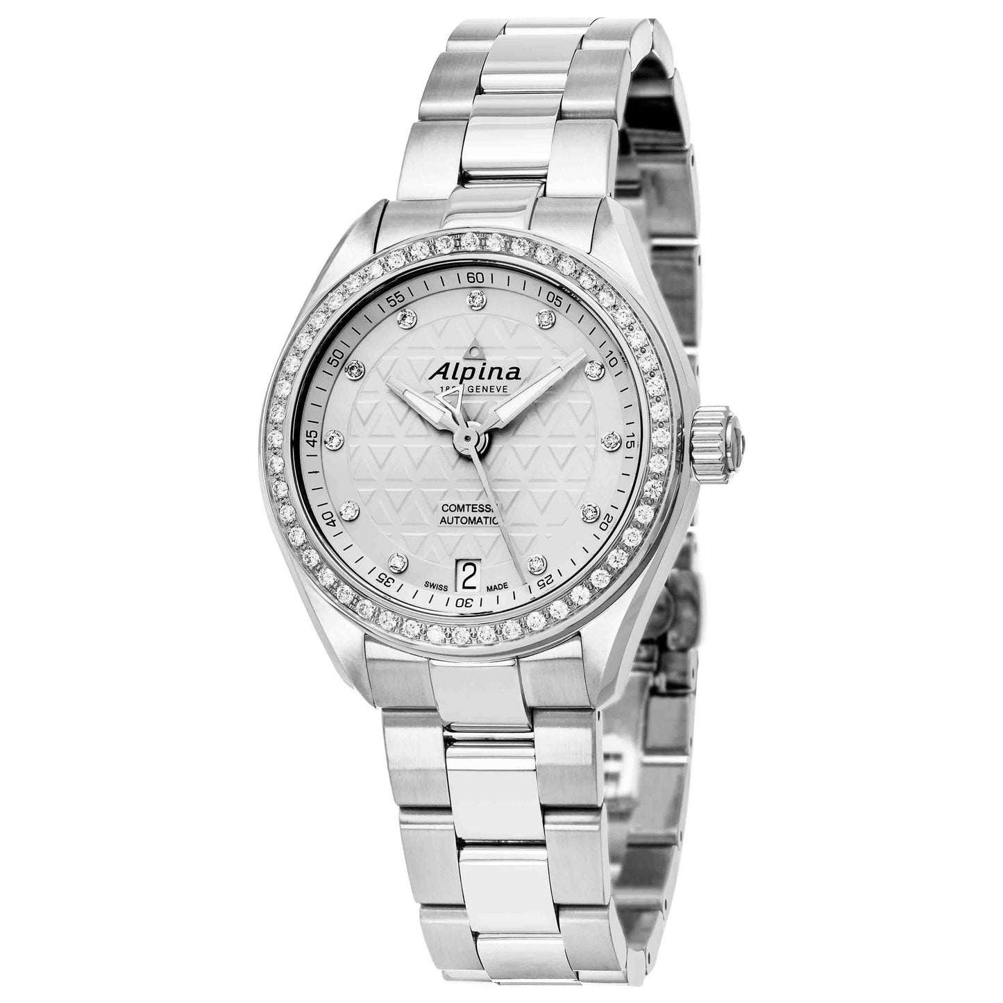 Front view of Alpina Comtesse Women's Automatic Watch AL525STD2CD6B