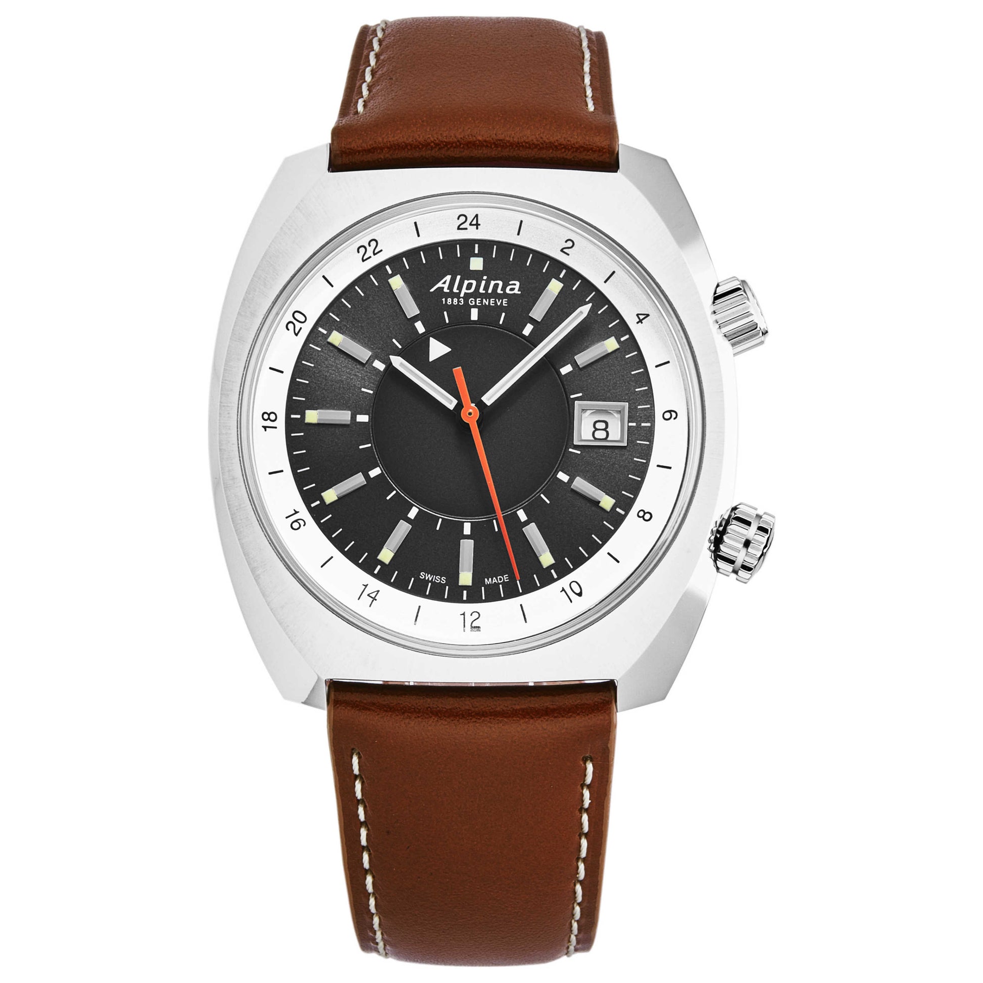 Front view of Alpina Startimer Pilot Men's Automatic Watch AL555DGS4H6