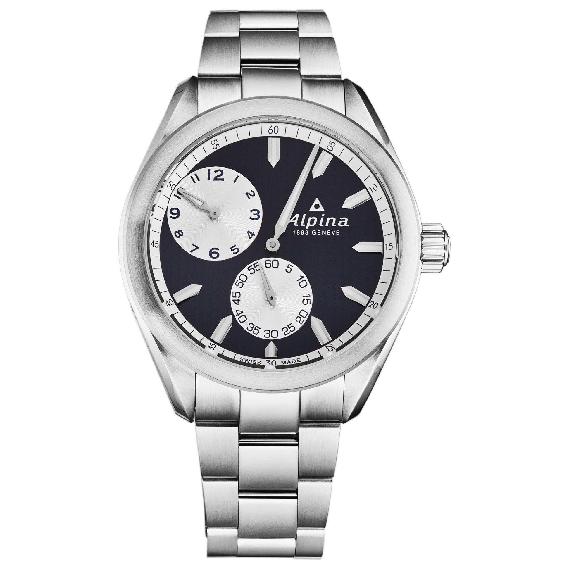 Front view of Alpina Alpiner Men's Automatic Watch AL650NSS5E6B