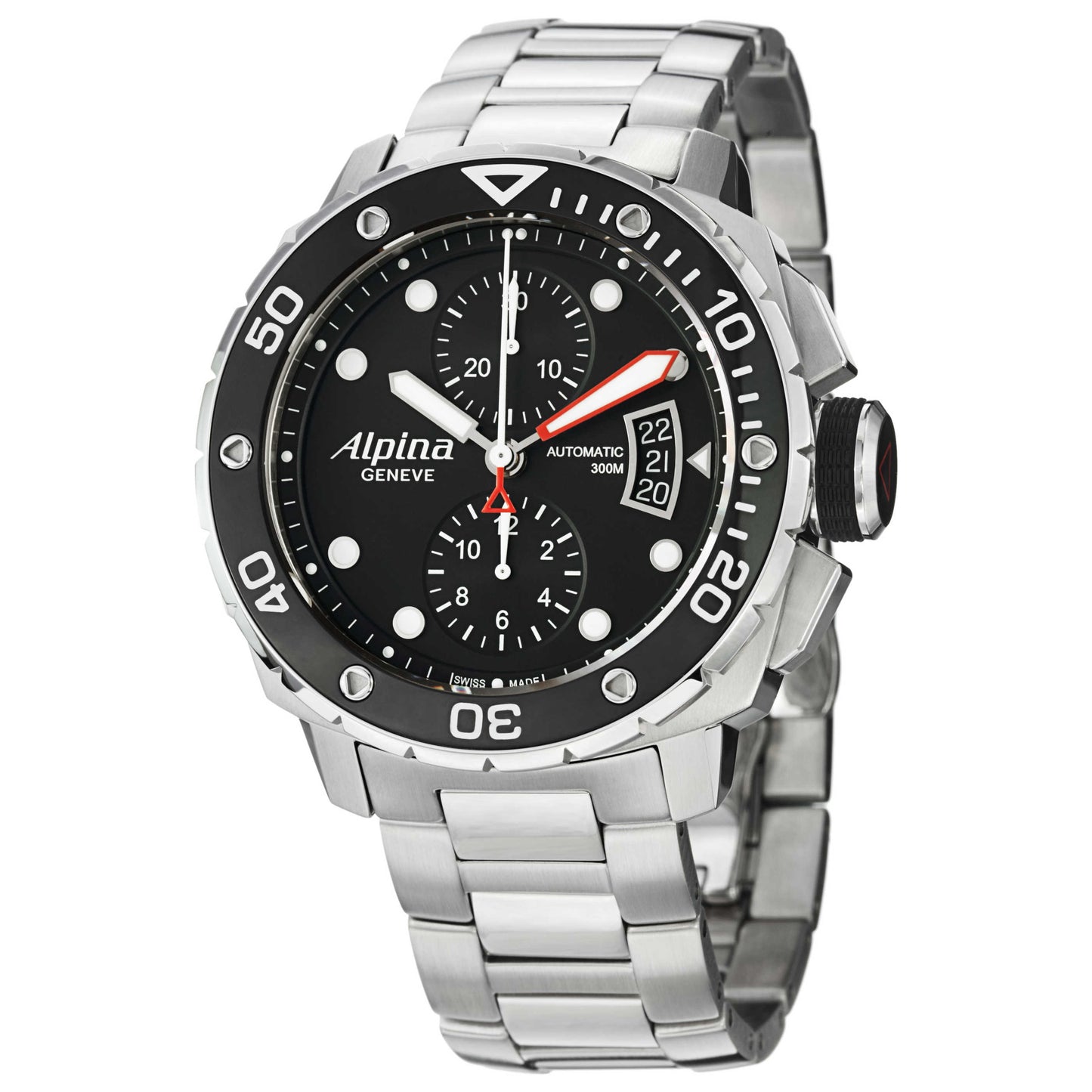 Front view of Alpina Extreme Diver Men's Automatic Watch AL725LB4V26B