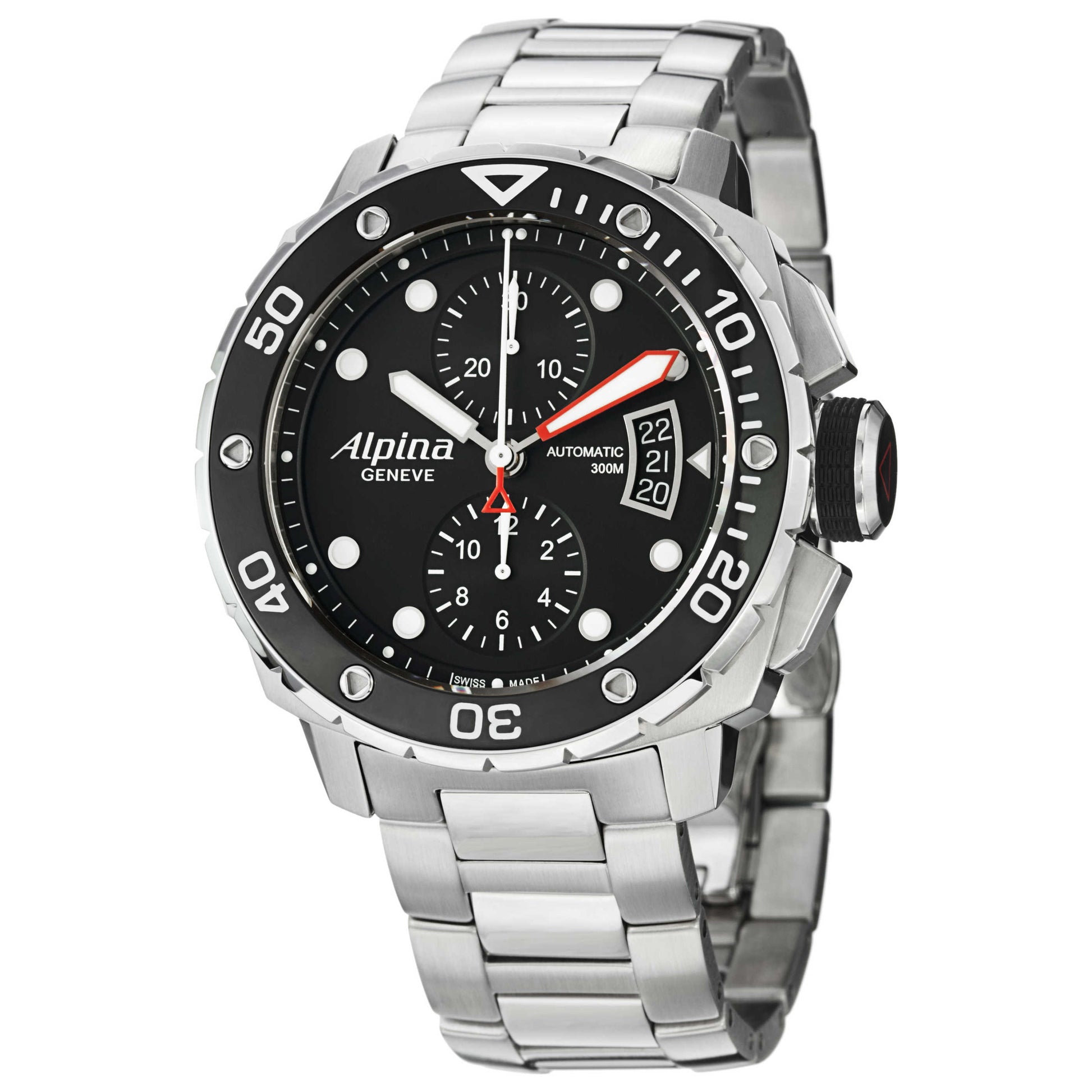 Front view of Alpina Extreme Diver Men's Automatic Watch AL725LB4V26B