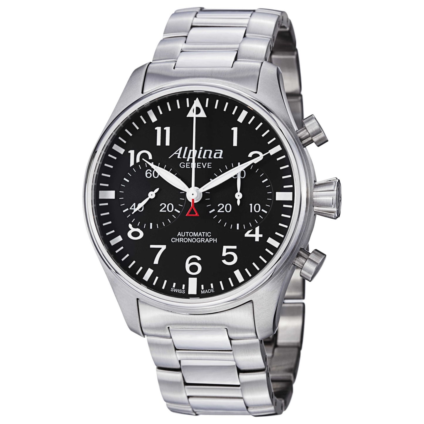 Front view of Alpina Aviation Men's Automatic Watch AL860B4S6B