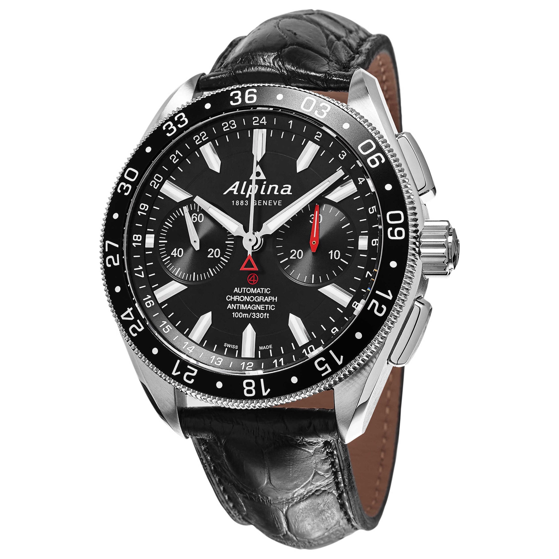 Front view of Alpina Alpiner Men's Automatic Watch AL860B5AQ6