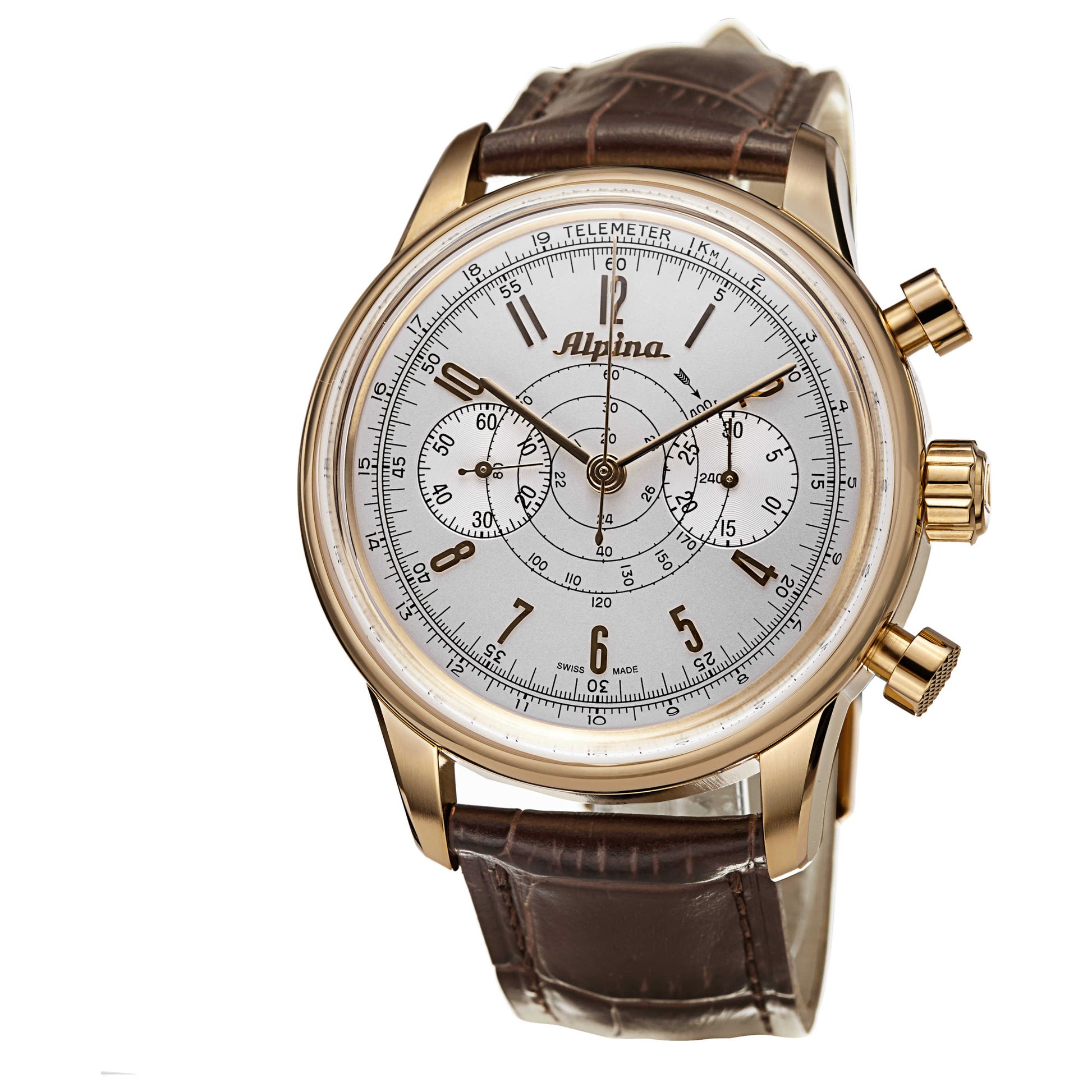 Front view of Alpina Heritage Men's Automatic Watch AL860S4H5