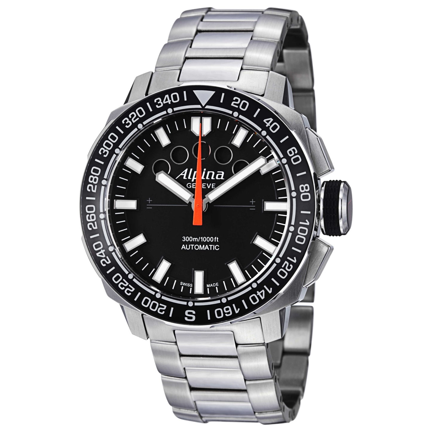 Front view of Alpina Adventure Men's Automatic Watch AL880LB4V6B