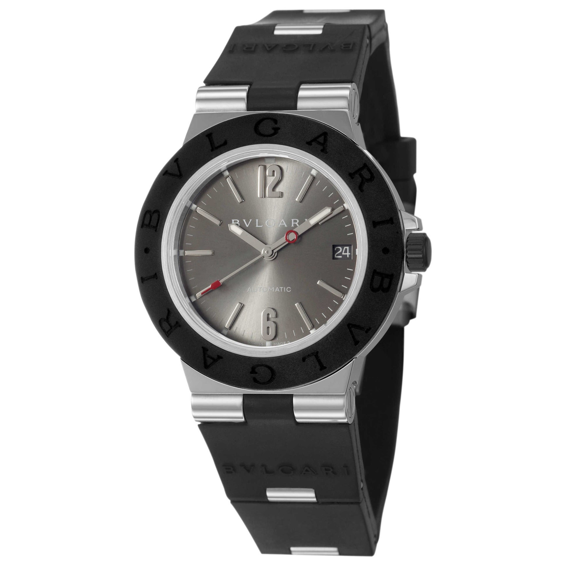 Front view of Bulgari Diagono Men's Automatic Watch ALW38GVD