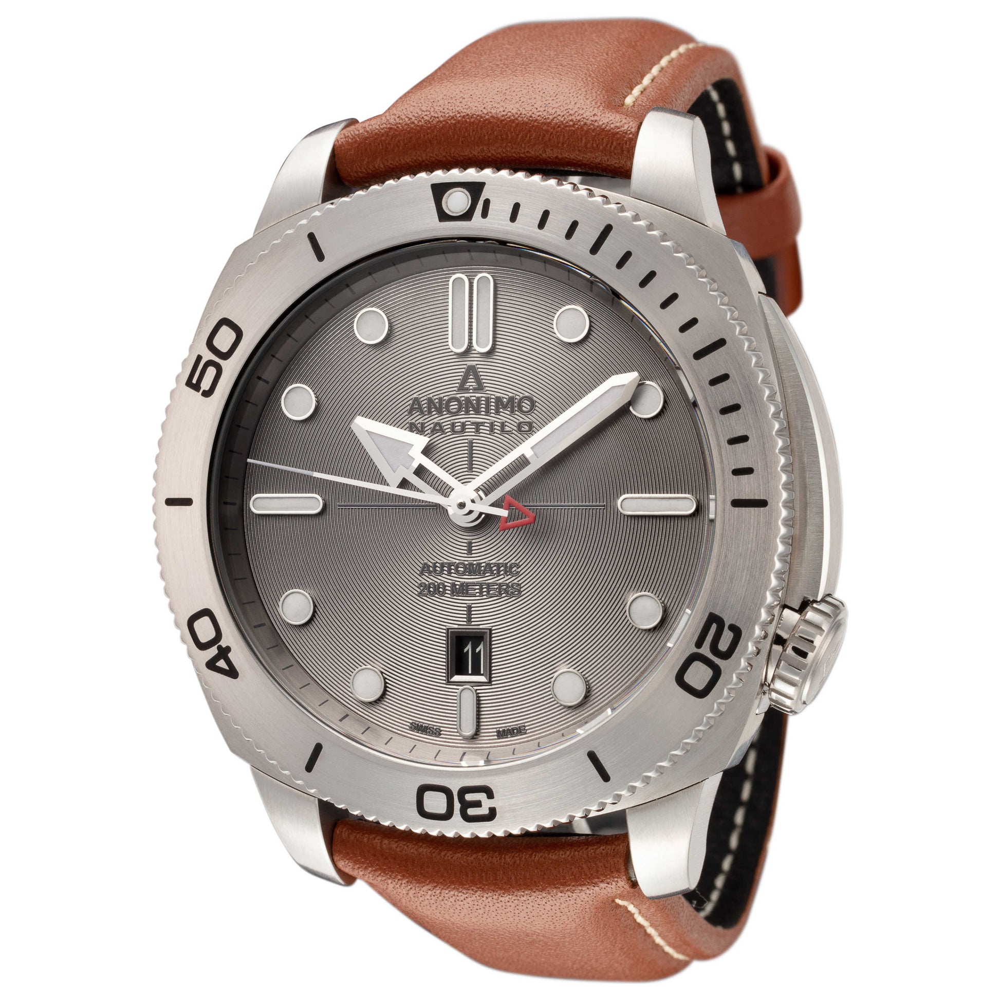 Front view of Anonimo Nautilo Men's Automatic Watch AM-1001-01-002-A02