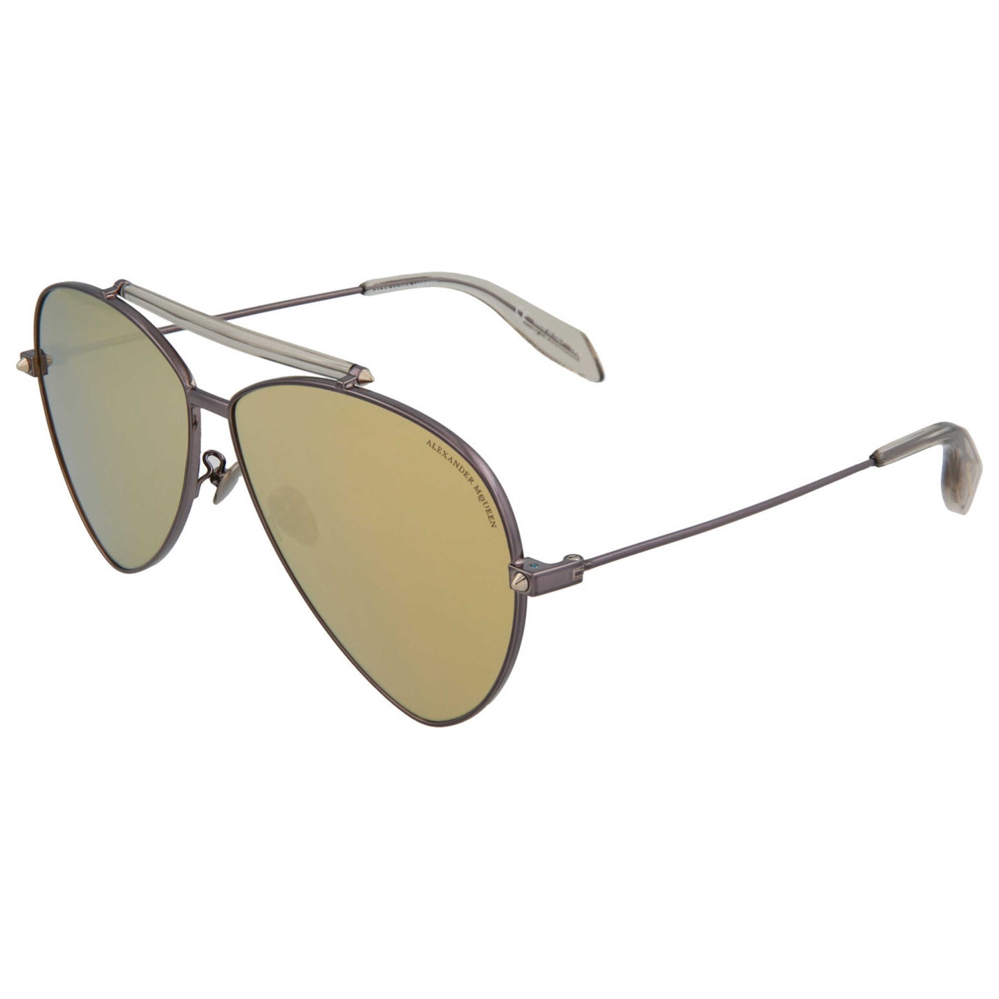 Front view of Alexander McQueen Fashion Men's Sunglasses AM0058S-30000650-003