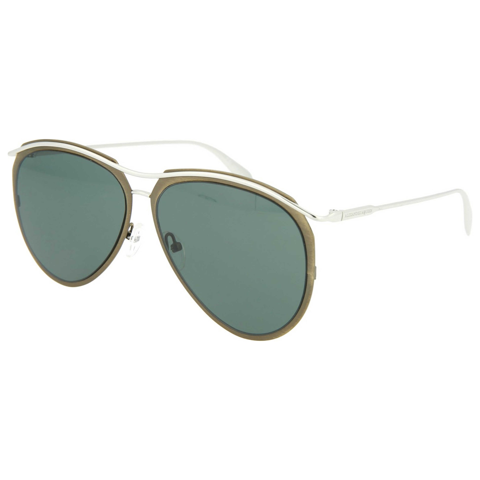 Front view of Alexander McQueen Fashion Men's Sunglasses AM0115S-30001841-002