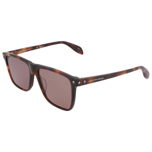Front view of Alexander McQueen Fashion Men's Sunglasses AM0129S-30002576-002