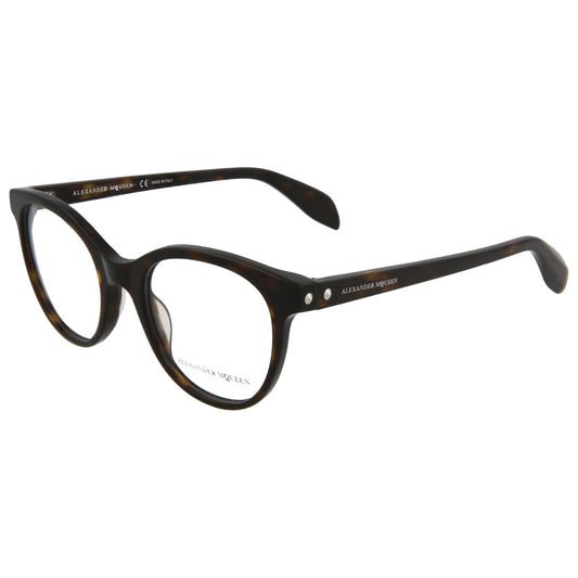 Front view of Alexander McQueen Core Women's Opticals AM0131O-30002596-002